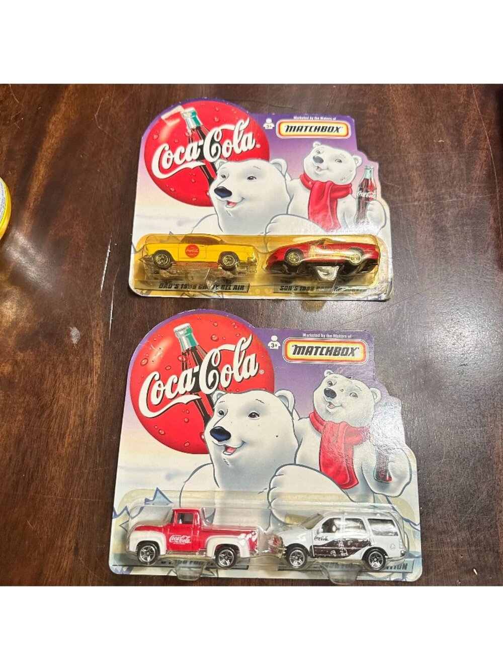 Matchbox Coca-Cola Polar Bear Diecast Cars Lot Of 2